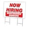 Signmission Now Hiring Maintenance Workers Yard & Stake outdoor plastic coroplast, C-2436-DS-MAINTENANCE WORKERS C-2436-DS-MAINTENANCE WORKERS - alternate 1